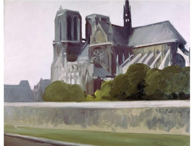 Notre Dame de Paris, Huile sur toile d'Edward Hopper, 1907. Withney Myseum of American Art, New York.