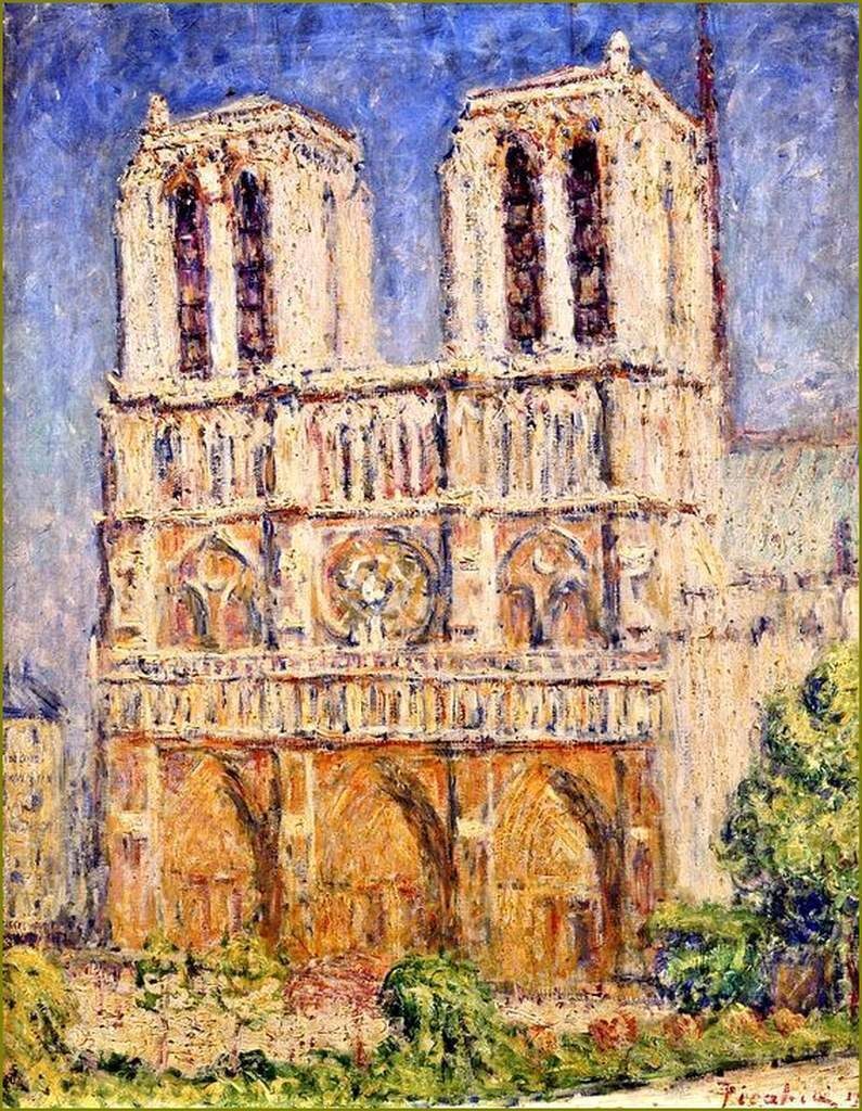 Soleil matinal sur Notre-Dame. Huile sur toile de Francis Picabia, 1906.